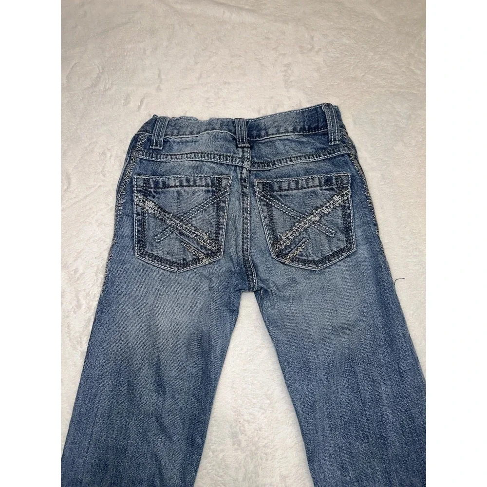 Wrangler 20X Jeans Boys 8 Slim Bootcut Youth Kids Western Pants Light Wash